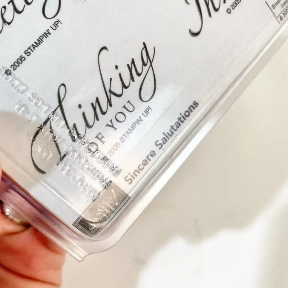Stampin Up sincere salutations stamp set